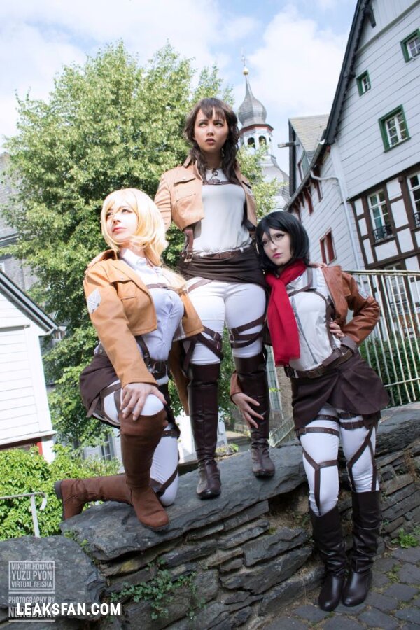 Mikomi Hokina, Virtual Geisha &amp;amp; Yuzupyon - Mikasa, Historia &amp;amp; genderbend Eren (Shingeki no kyojin) - 8