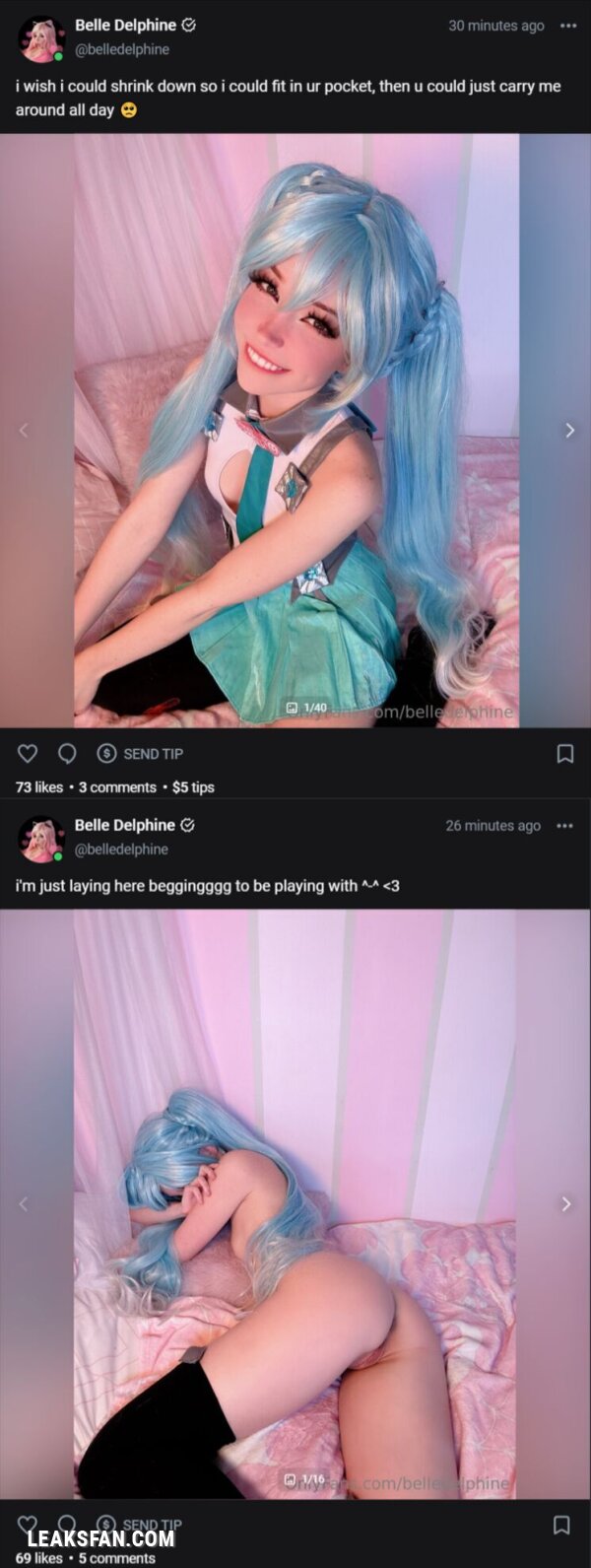 Belle Delphine ----------------- Hatsune Miku - 2